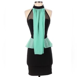 Mystic Peplum Cocktail Dress Women's Size Small